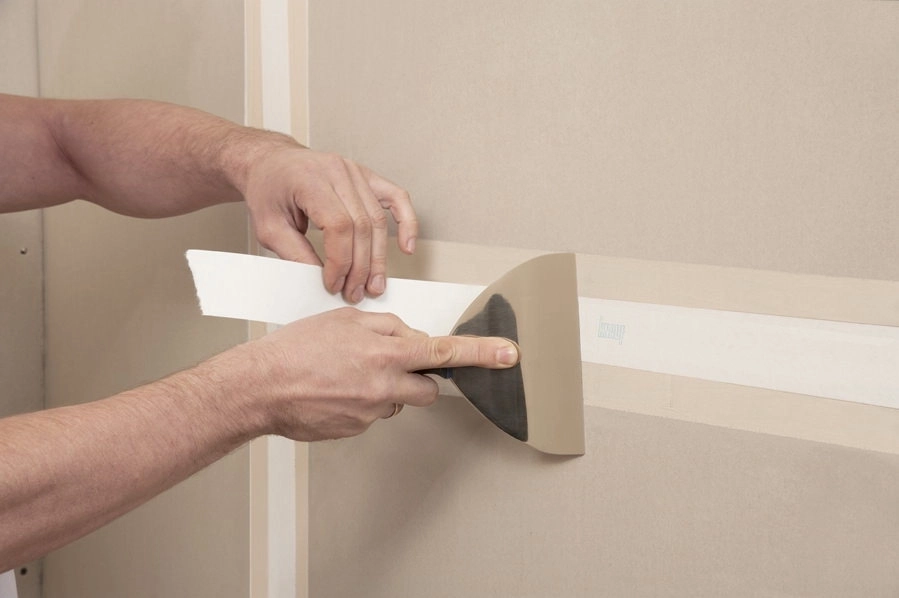 Banda ramforsata Knauf Kurt pentru rosturi la gips carton, 50mm x 25m