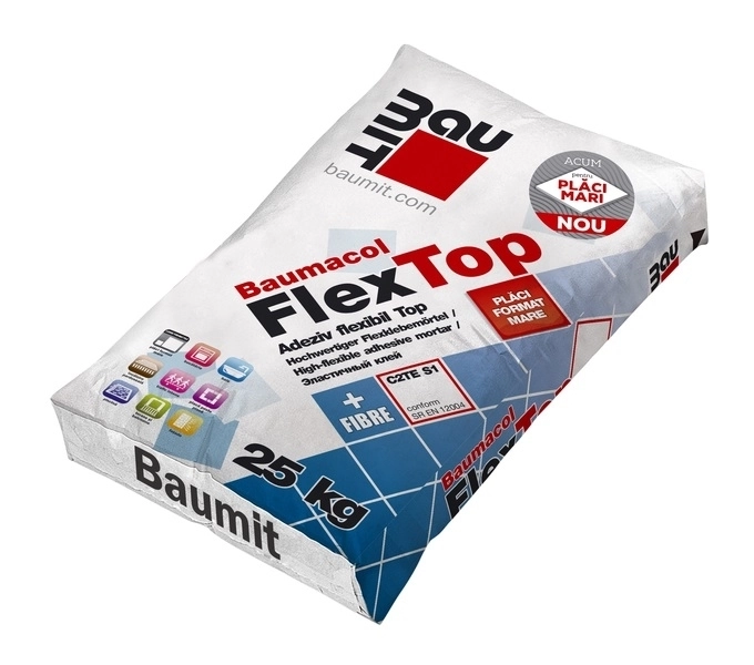 Плиточный клей Baumit FlexTop Fibre, 25кг