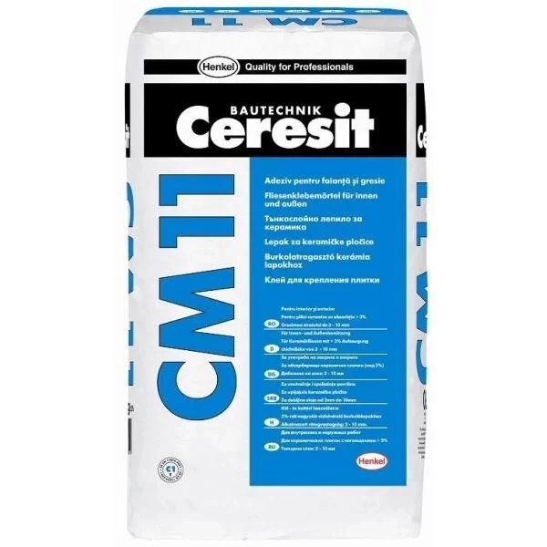 Клей для плитки Ceresit CM 11, 25кг