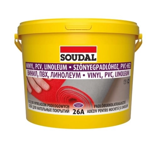 Adeziv pentru mocheta si linoleum Soudal 26A, 15kg