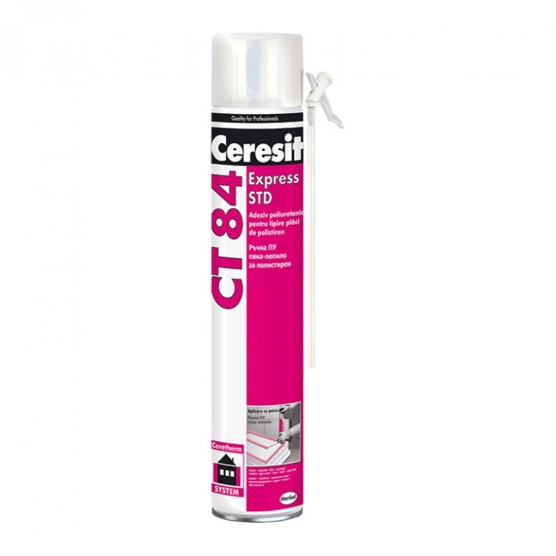 Клей полиуретановый для полистирола Ceresit CT 84 Express, 750мл