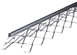Cornier zincat pentru tencuiala ciment, 36x36mm x 3m