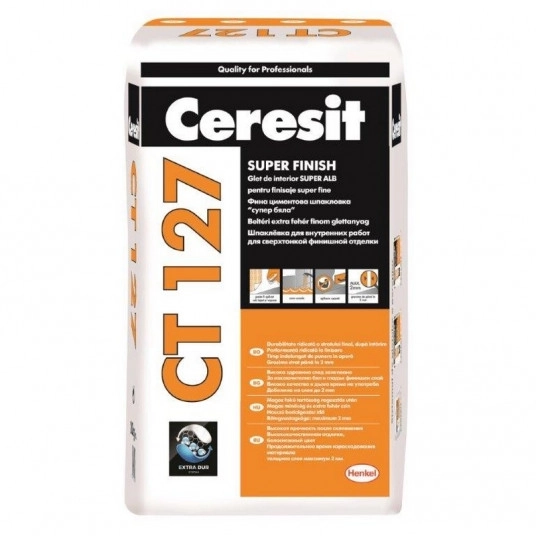 Шпаклевка финишная для внутренних работ Ceresit CT 127, 20кг