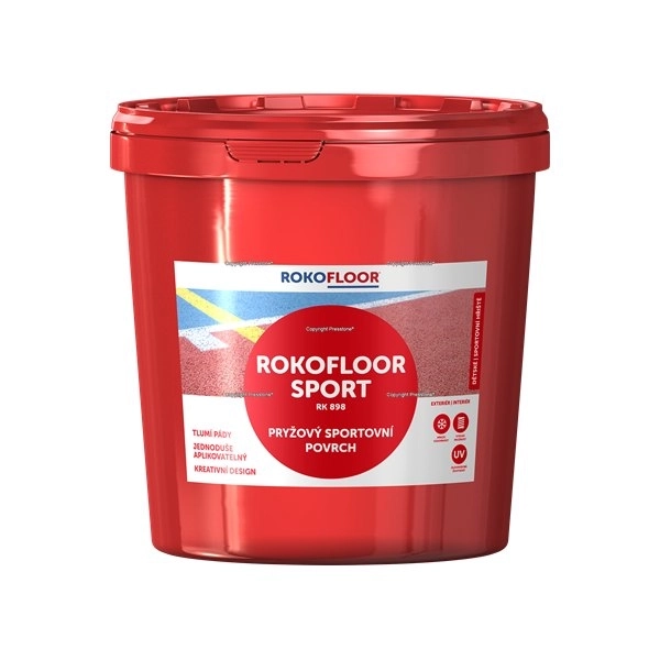 Granule de cauciuc EPDM ROKOFLOOR SPORT RK 898 negru, 25kg
