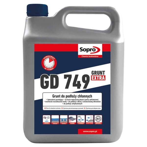 Грунтовка extra глубокого проникновения Sopro GD 749, 5кг