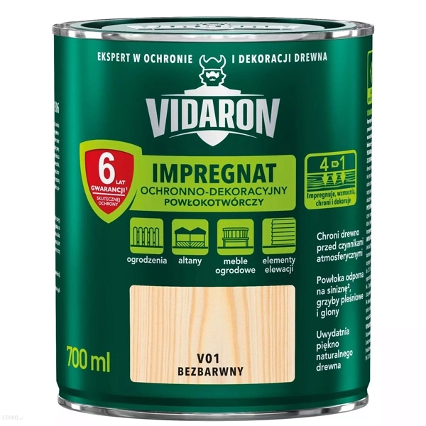 Защитная пропитка - Грунтовка Vidaron V01 Бесцветная 0.7л