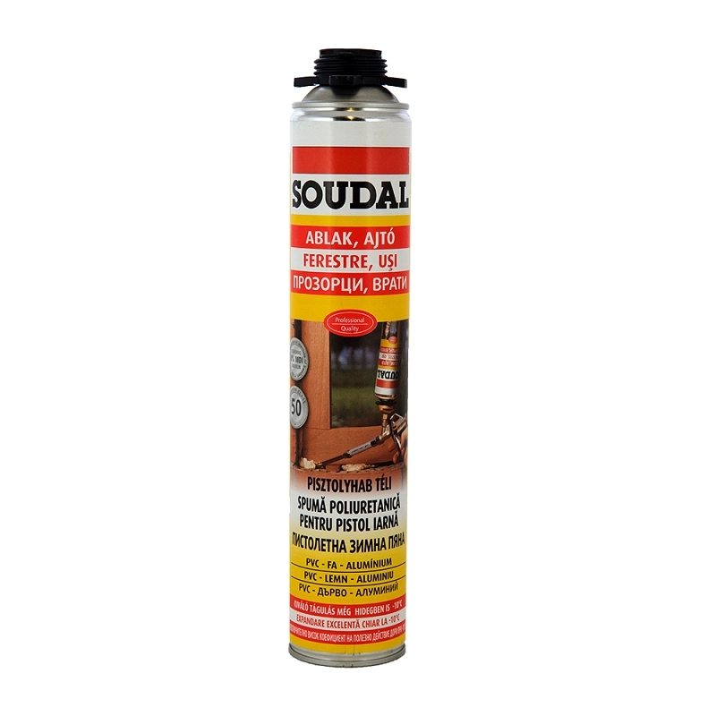Spuma pentru pistol SOUDAL Yellow Summer 750 ml