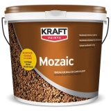 Tencuiala decorativa KRAFT Mozaic fracție mică, 25kg