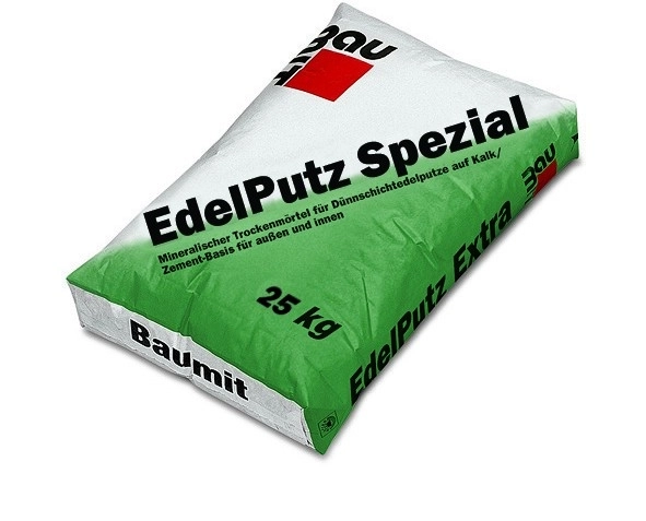 Tencuiala decorativa minerala Baumit Edelputz Spezial K2.5 (bob de orez), 25kg