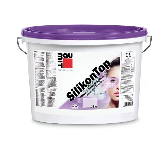 Декоративная штукатурка  силиконовая Baumit SilikonTop K1.5 (барашек), 25кг