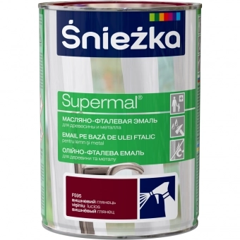 Vopsea email SNIEZKA Supermal vișinie 0.8L