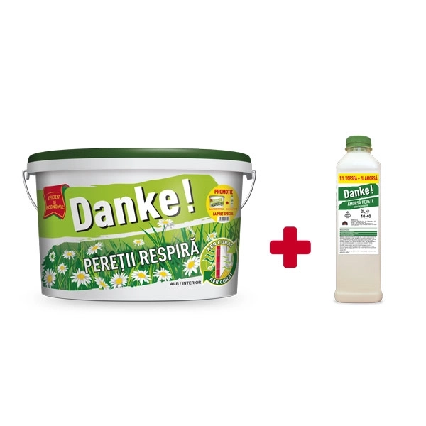 Краска водоэмульсионная DANKE Peretii Respira 8.5л + грунтовка Danke 2л