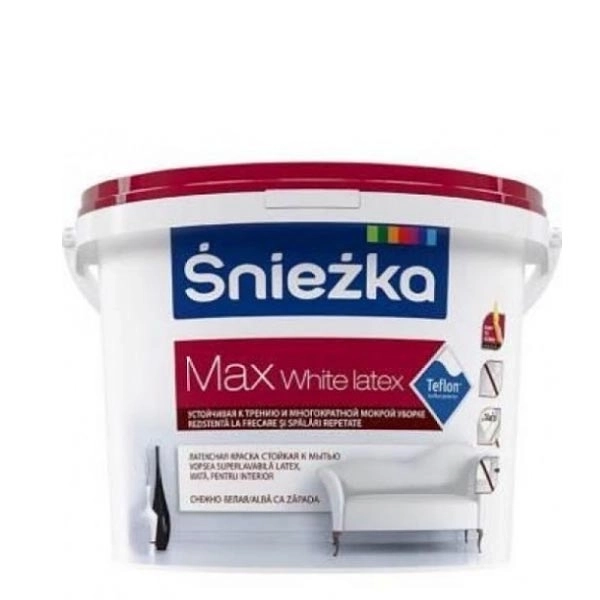 Краска Sniezka Max White Latex 3л
